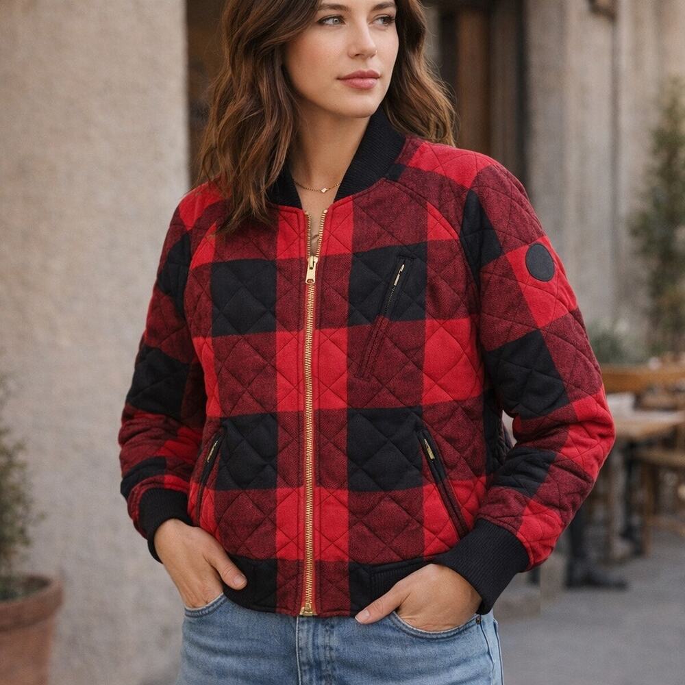 Eddie Bauer x ilaria Urbinati Limited Edition Blacktail Bomber Jacket Salsa XL